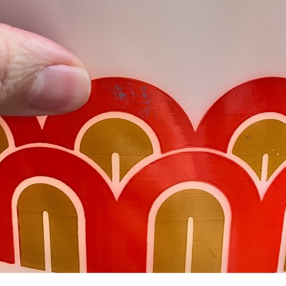 Vintage Pyrex Arches / Fish Scale Mixing Bowls 343  1.5 QT & 344 3 QT - Picture 3 of 4